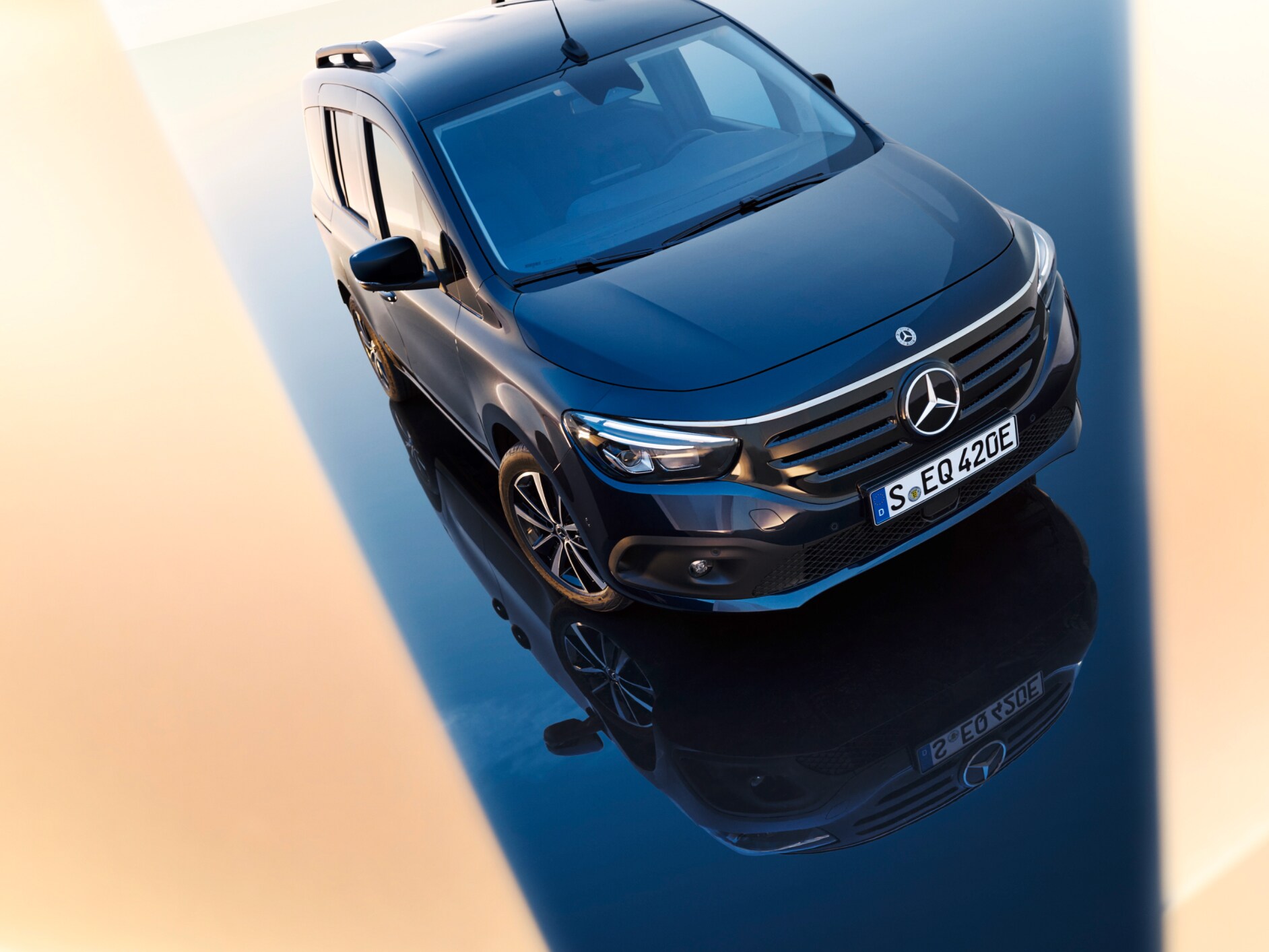 L'extérieur du Mercedes-Benz EQT.