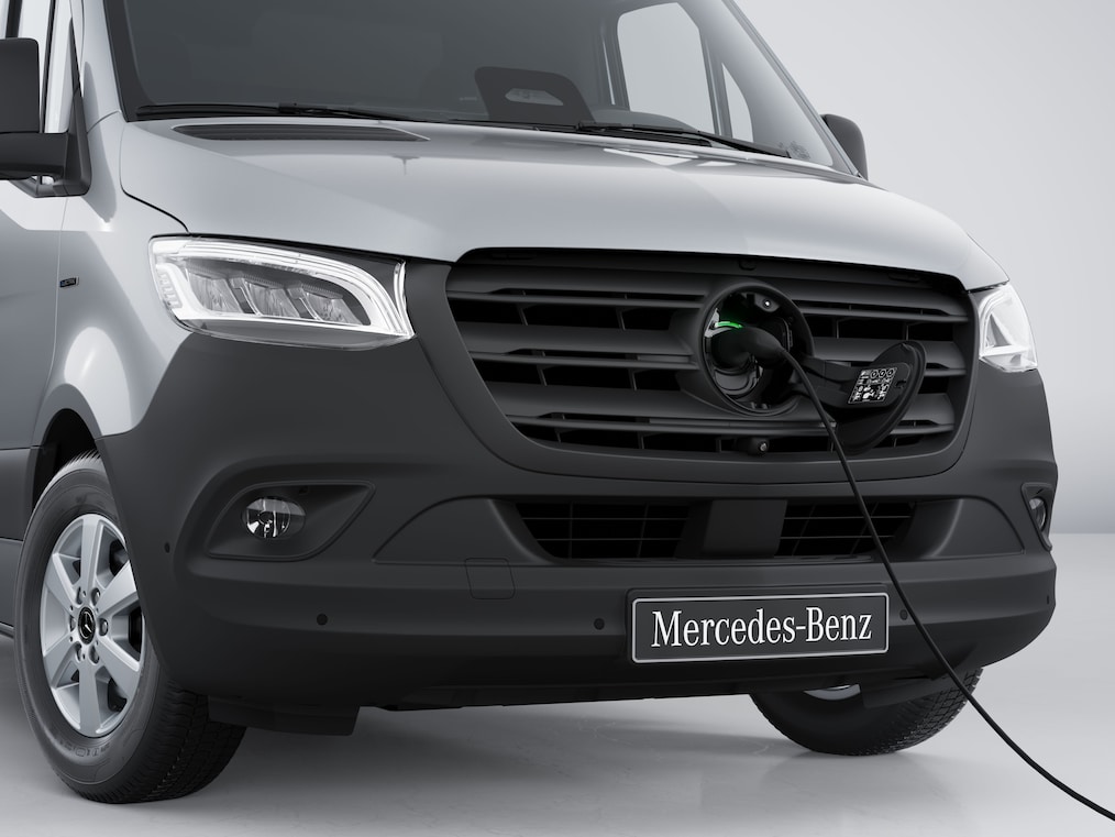 Le compartiment conducteur de la Mercedes-Benz eSprinter châssis-cabine.
