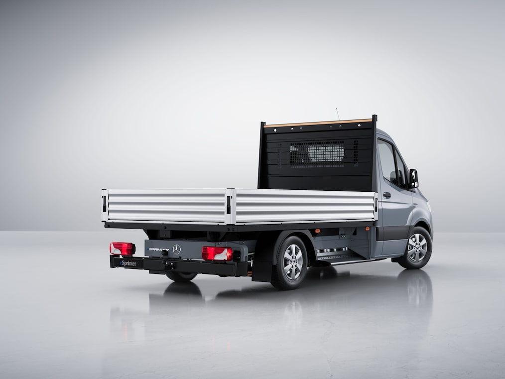 La batterie haute tension de la Mercedes-Benz eSprinter châssis-cabine.
