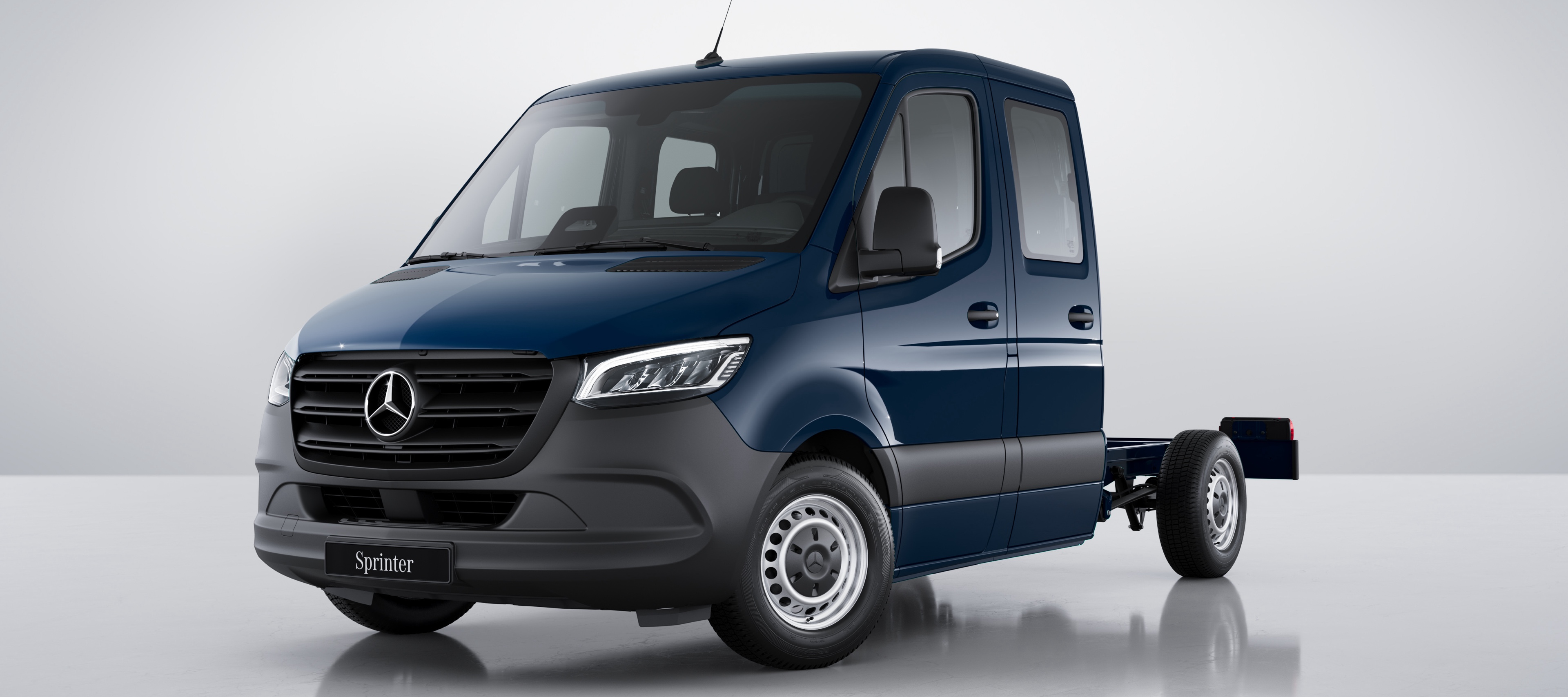 Comparaison des véhicules | Sprinter châssis-cabine | Mercedes-Benz Vue avant de l’utilitaire Mercedes-Benz Sprinter châssis-cabine.