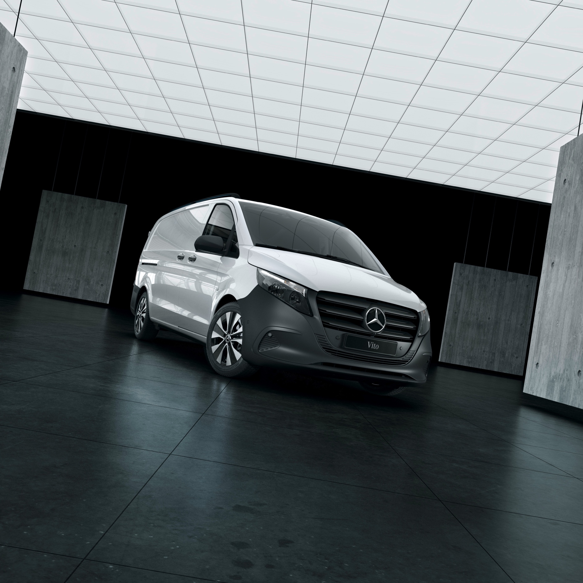 Nouveau Vito Mixto | Mercedes-Benz Le Nouveau Vito Mixto dans un parking.