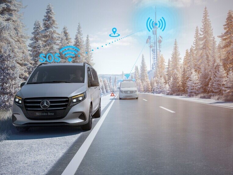 Le système d’appel d’urgence Mercedes-Benz peut vous faire gagner du temps en cas d’urgence.