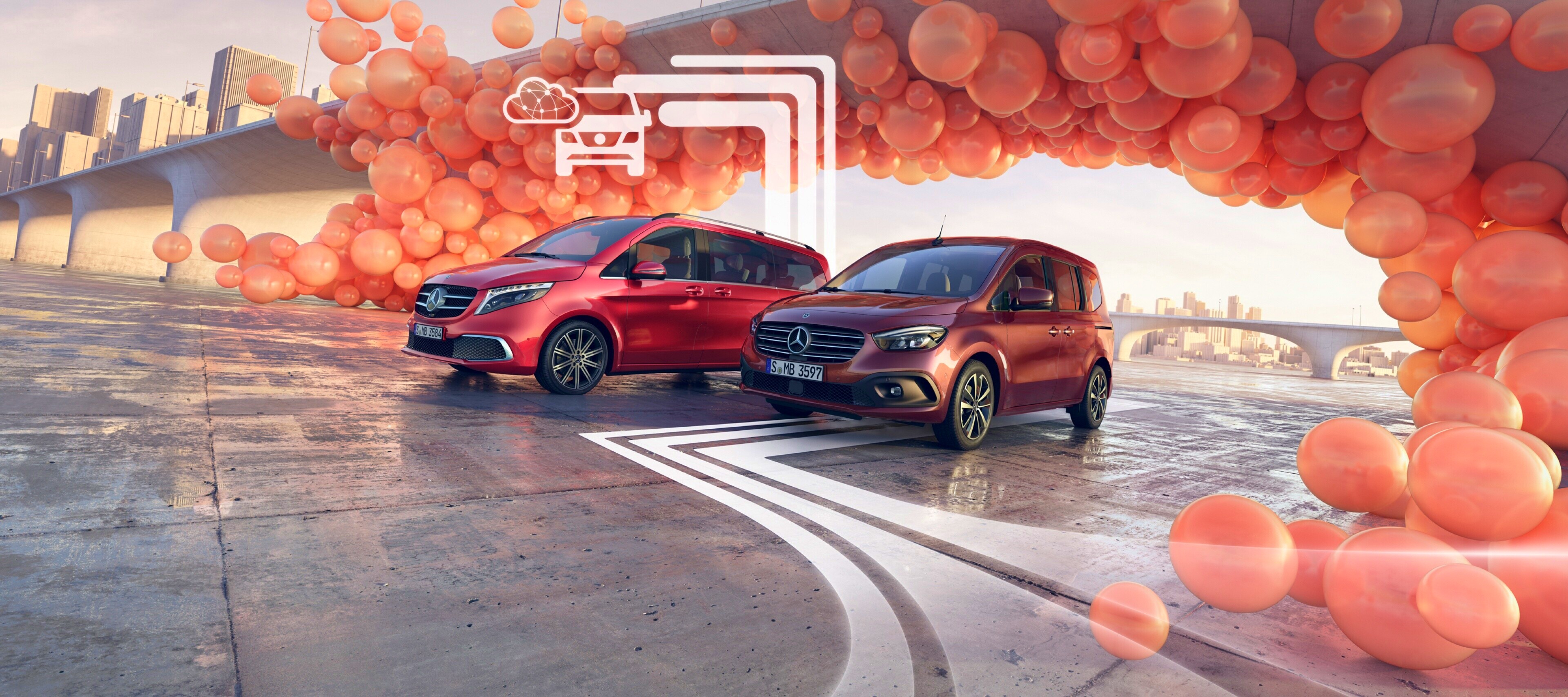 Offre digitale pour les particuliers | Utilitaires légers Mercedes-Benz Obtenez la mise à niveau numérique de votre monospace et rendez votre quotidien encore plus confortable pour le travail, la famille et les loisirs.