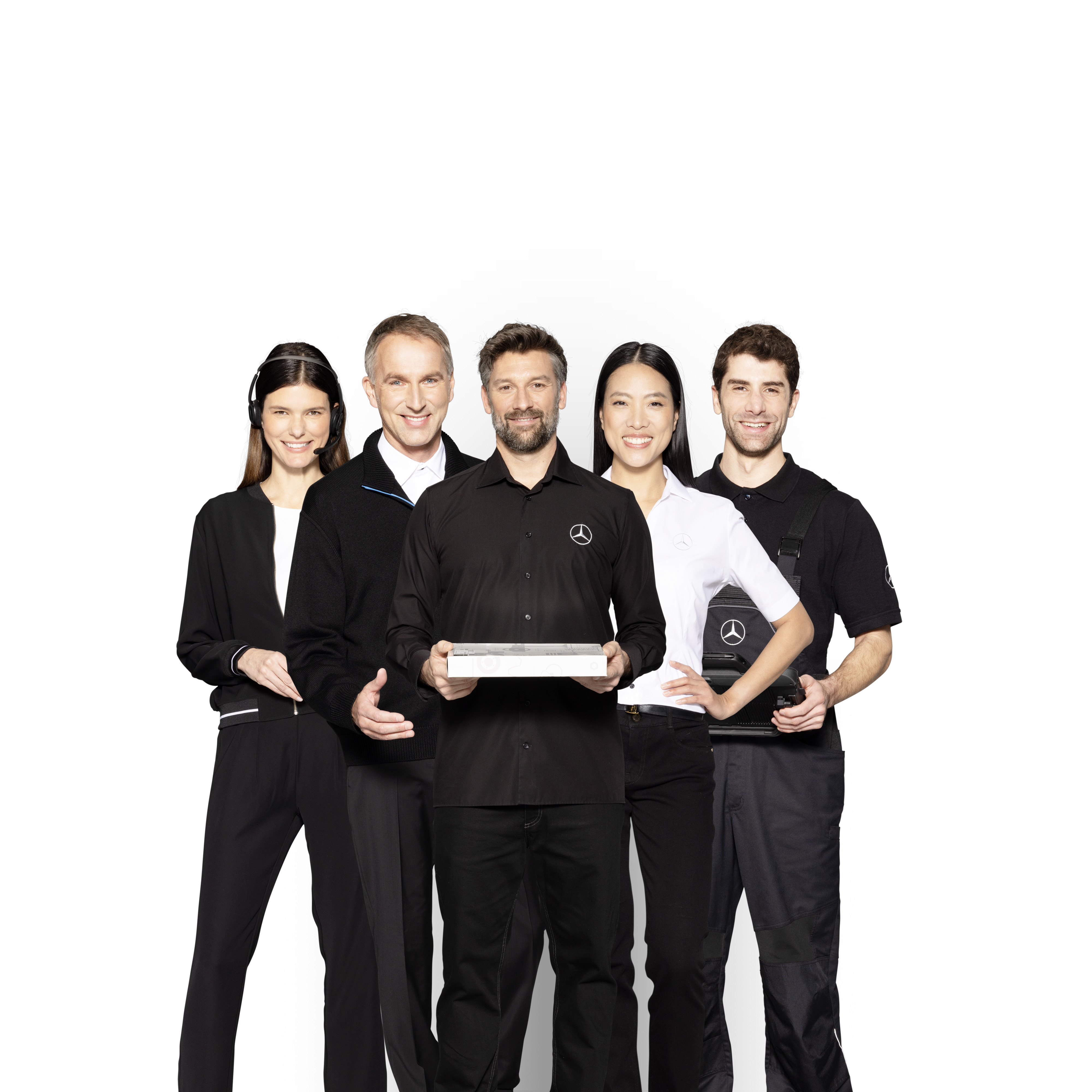 Mercedes-Benz | Services pour utilitaires légers Cinq témoignages Mercedes-Benz symbolisant les services de d’utilitaires légers Mercedes-Benz