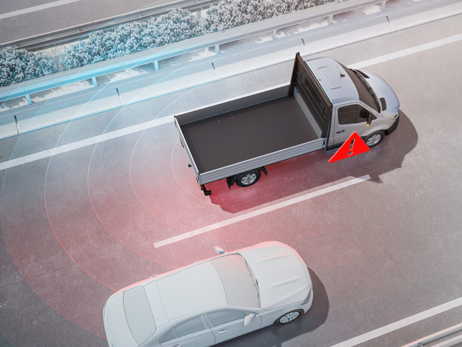 L’assistant d’angle mort avec fonction Rear Cross Traffic Alert peut aider, grâce à des signaux visuels et sonores, à éviter les accidents lors des changements de voie et des manœuvres en marche arrière.