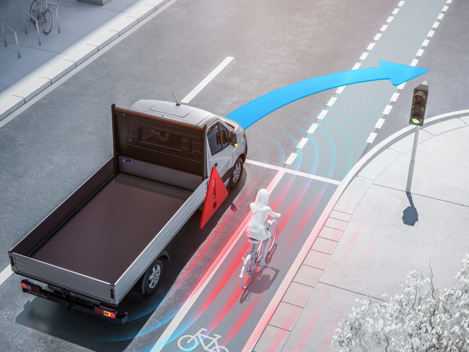 Ce système d’assistance peut vous avertir par des signaux visuels et sonores que des usagers de la route se trouvent dans l'angle mort du côté du passager avant.